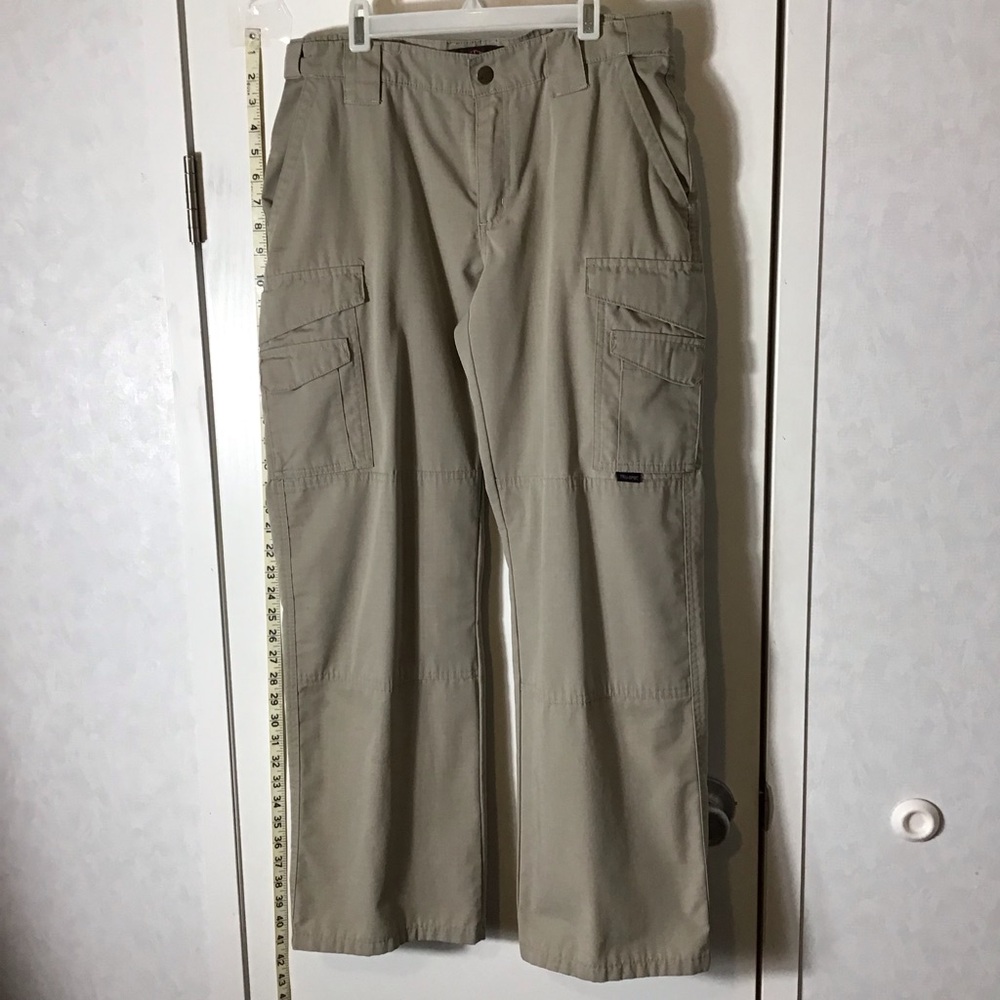 TRU-SPEC Khaki Poly Cotton Ripstop Tactical Cargo Pants ~ Women's Size 8